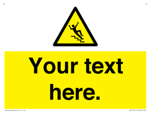 Custom Slippery Stairs Sign